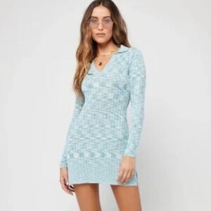 NWT L SPACE aria knit dress XS